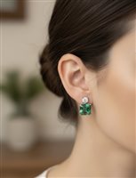 Boucles d'oreilles Ultima Edizione Femme Verde  in Argent OAO6125 - OAO6125